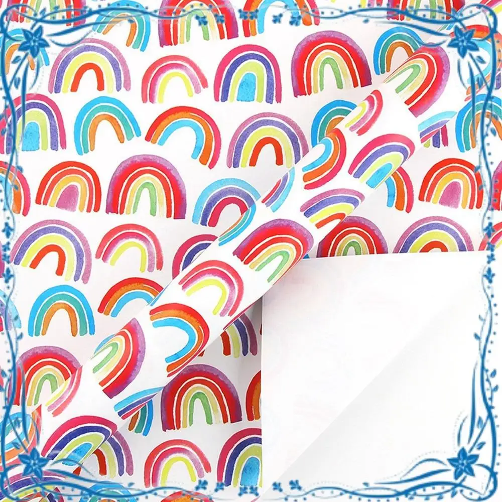 

12 Sheets Gift Wrapping Paper Set, Rainbow Birthday Wrapping Paper Gift Wraps For Birthday, Valentines, Easter