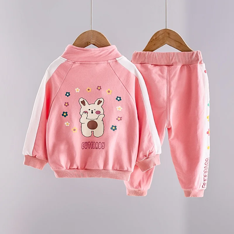 New Spring Autumn Baby Clothes Suit Children T-Shirt Pants 2Pcs/Set Toddler Girls Clothing Infant Casual Costume Kids Tracksuits