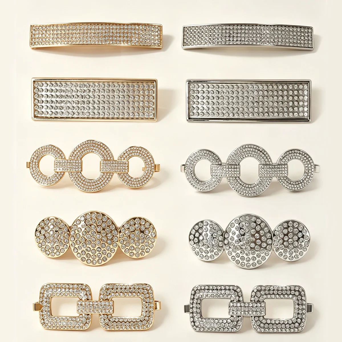 Luxury Designer Various Rhinestone Clasp Connectors For Jewelry DIY Chain Belt Accessories Sparkling Belt Buckle For Waist Chain