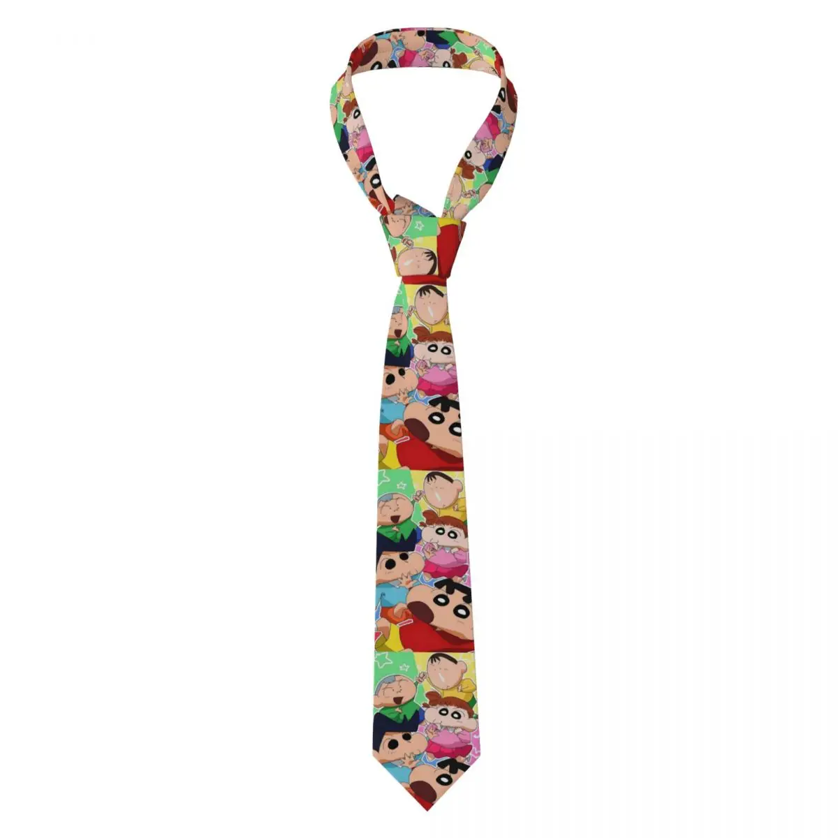 Corbata formal personalizada de crayones Shin-chanes para boda, corbata de cómic caliente para hombres