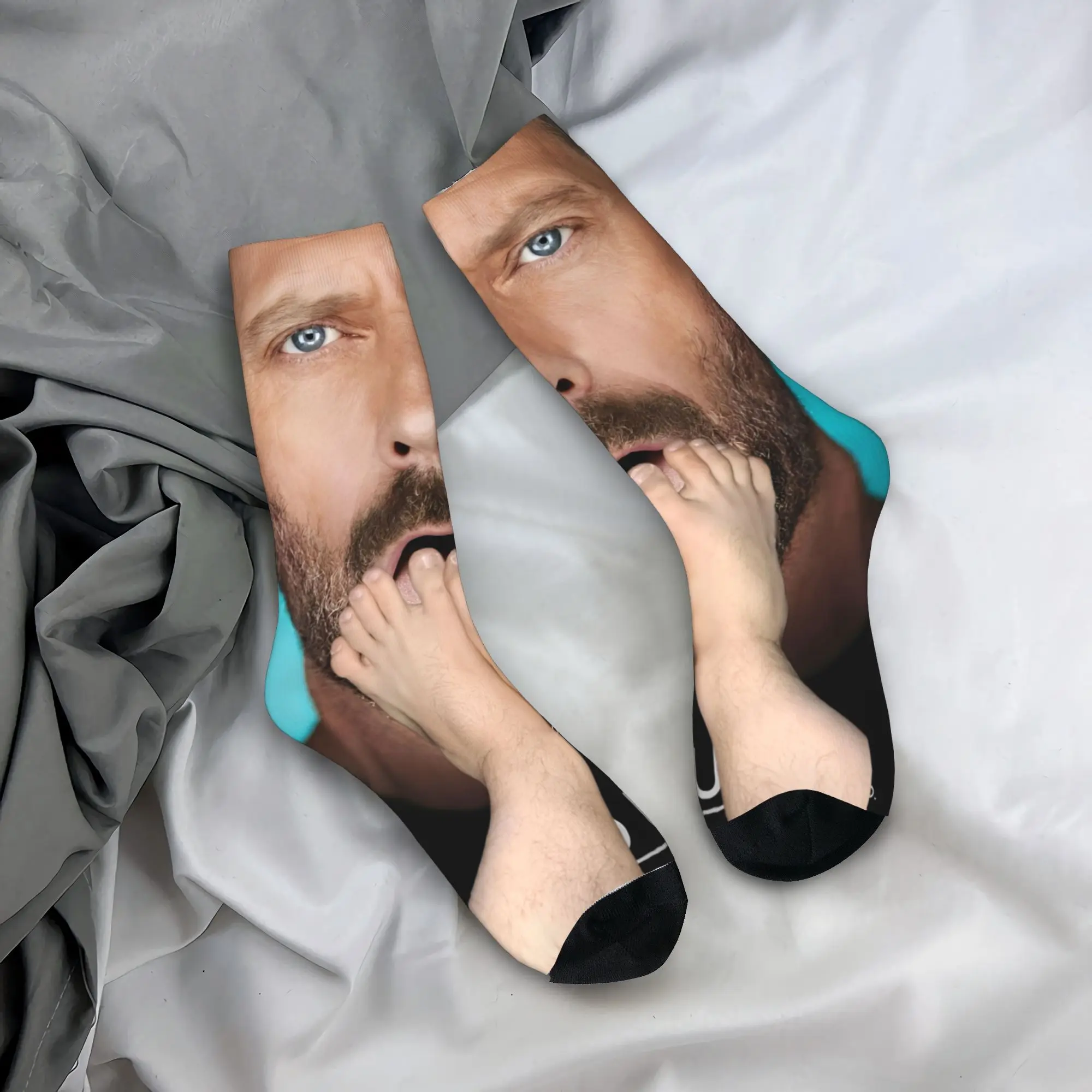 جوارب American Television House MD جوارب غير قابلة للانزلاق للنساء والرجال جوارب تسلق ناعمة جوارب مطبوعة كورية للخريف #1