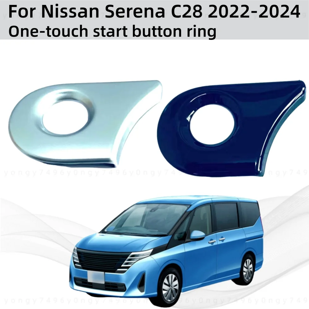 

Car Upgrade Styling One-Touch Start Button Ring For Nissan Serena C28 2022 2023 2024 Cars Modification Decoration Accessories