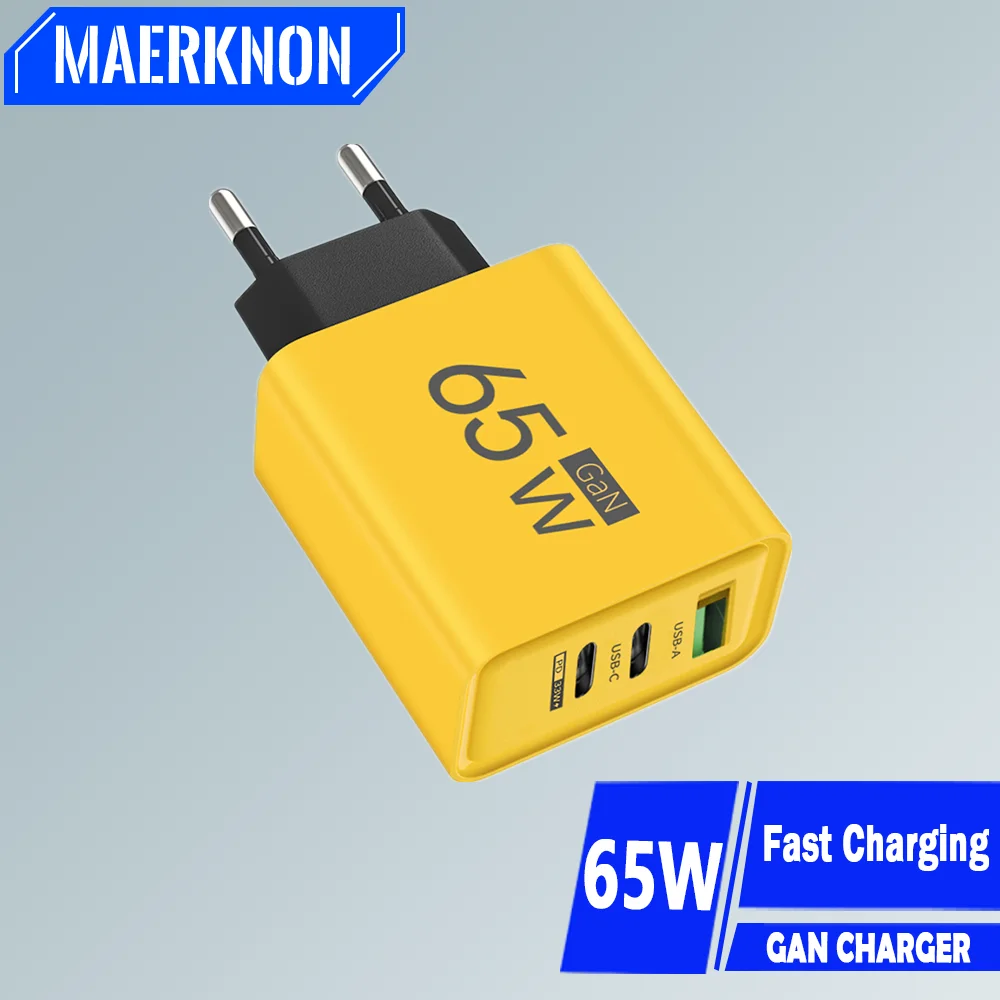 PD GaN USB Charger Fast Charging Type C Mobile Phone Charger For iPhone 15 Huawei Xiaomi 13 14 Oppo Oneplus QC 3.0 Wall Charger