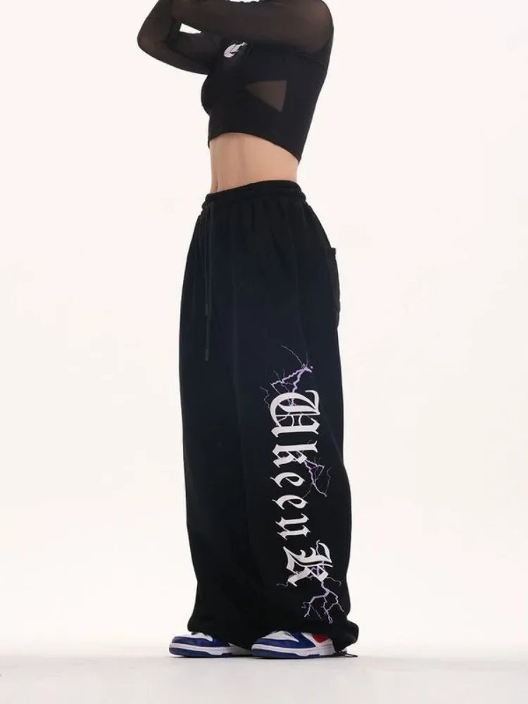 

HOUZHOU Vintage Y2k Baggy Joggings Sweatpants Woman Oversized Korean Fashion Sports Pants Harajuku Streetwear Hip Hop Tousers