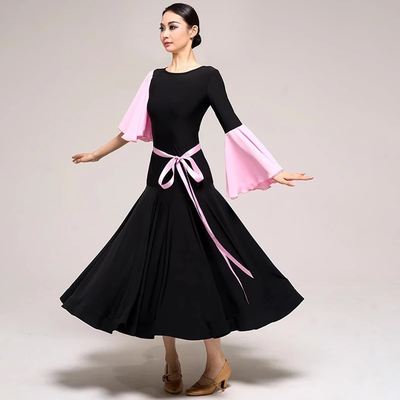 Elegant Ballroom Dance Dress 2024 New Women Modern Dance Costumes Big Swing Party Tango Waltz Practice Clothes