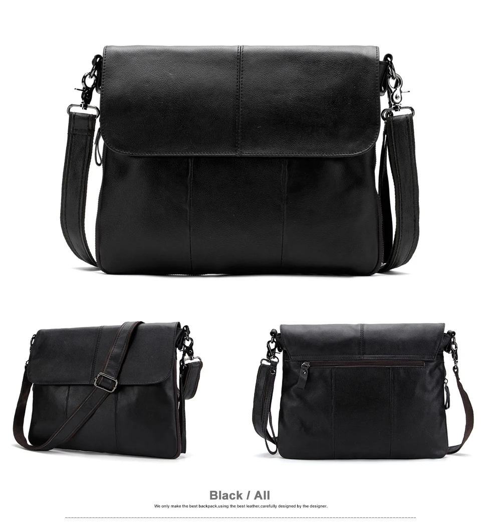 Imagem -05 - Bolsa de Ombro de Couro Masculino Bolsa de Ombro Casual Cruz Corpo Ipad Camada Superior Cera de Óleo Bolsa Masculina à Prova Impermeável Água Sling Bolsa de Mensagem