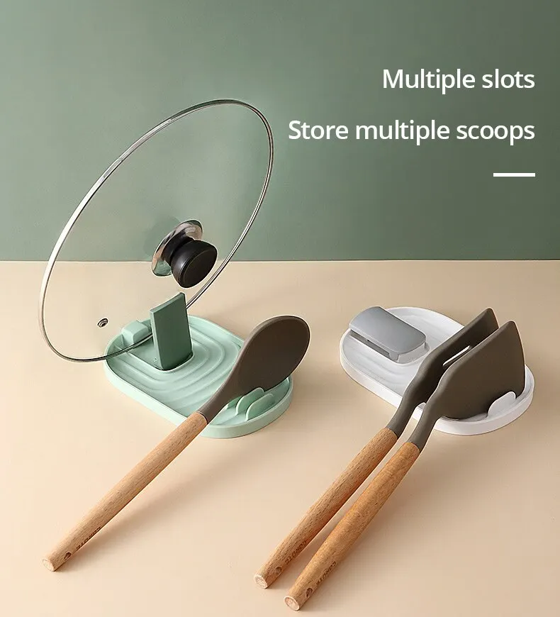 

Y Nordic Style Pot Lid Shovel Storage Rack Simple Practical Kitchen Pot Lid Truner Frame Storage Rack Multifunctional