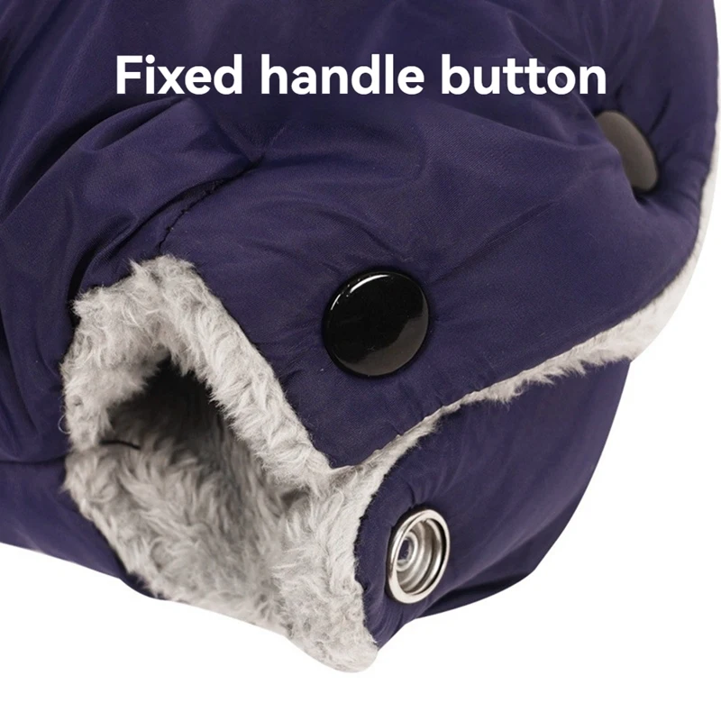 Baby Stroller Gloves,Wind-Proof And Frost-Resistantfluff Lining Gloves, Suitable For Baby Strollers, Carts And Bicycles