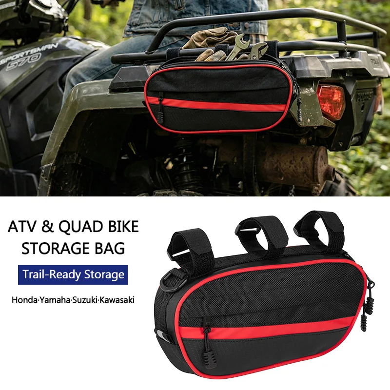 UTV Roll Bar Grab Handle Storage Bag Waterproof Roll Cage Organizers Passenger Handle Pouches For Polaris RZR Can-Am Maverick