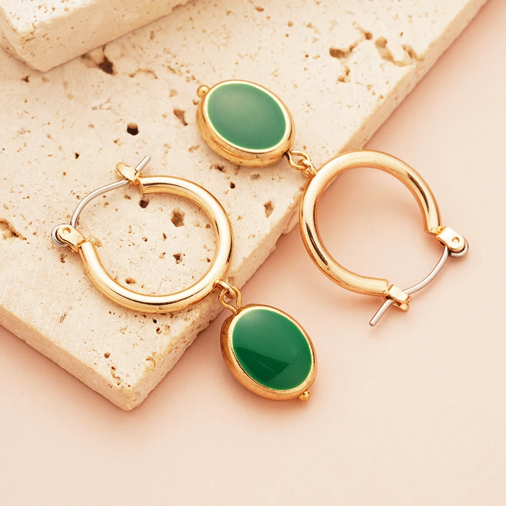 Christmas Earrings Green Summer Bling Teardrop Women's Rhinestone Crystal Elegant Drop Dangle Hoop for Girls Free Shipping Item