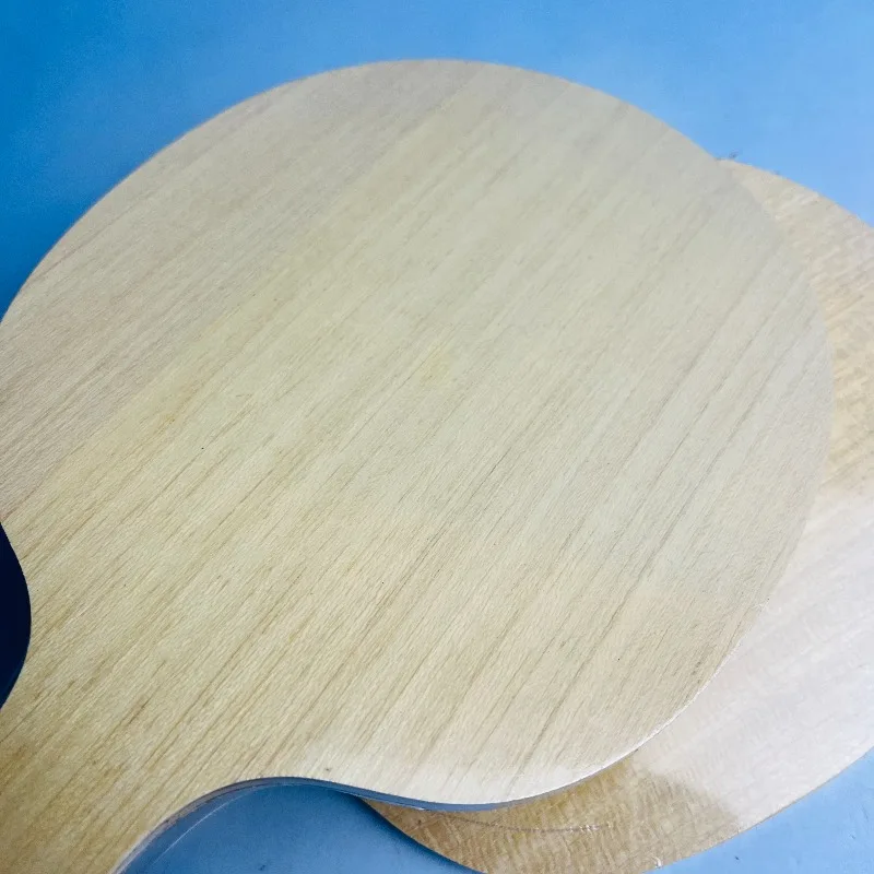 Fotografia 5: Raquete de Tênis de Mesa Profissional de Madeira de 7 Camadas com Lâmina de Carbono, Camada Superior de Limba e Núcleo de Ayous, para Montagem DIY, com Cabo FL/CS