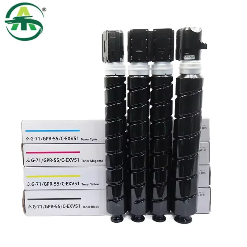 4pcs G71 GPR-55 C-EXV51 Toner Cartridge Compatible for Canon IR ADV C5560 C5550 C5540 C5535 Copier Spare Parts