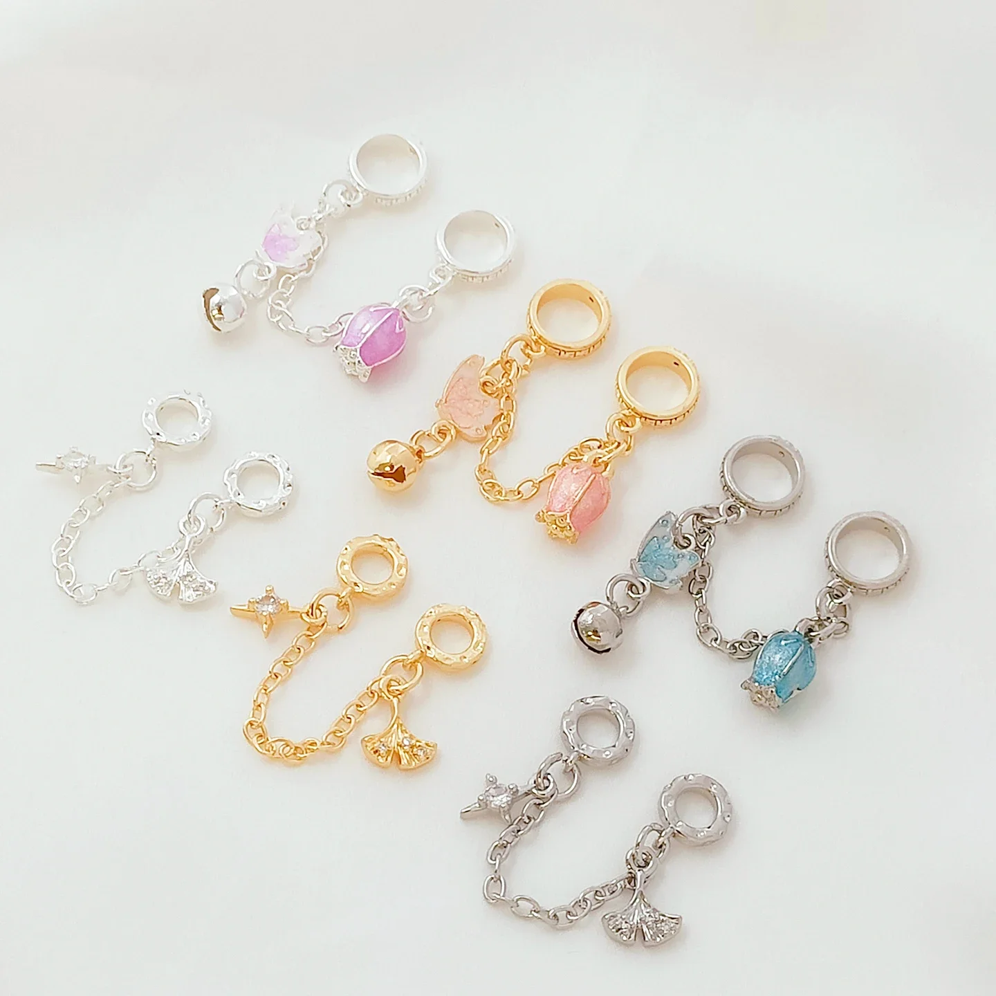 

Copper Plated 14K Gold-plated Oil-dripping Butterfly Bell Chain, Loose Chain, Diy Bracelet, Necklace, Beaded Jewelry Accessories