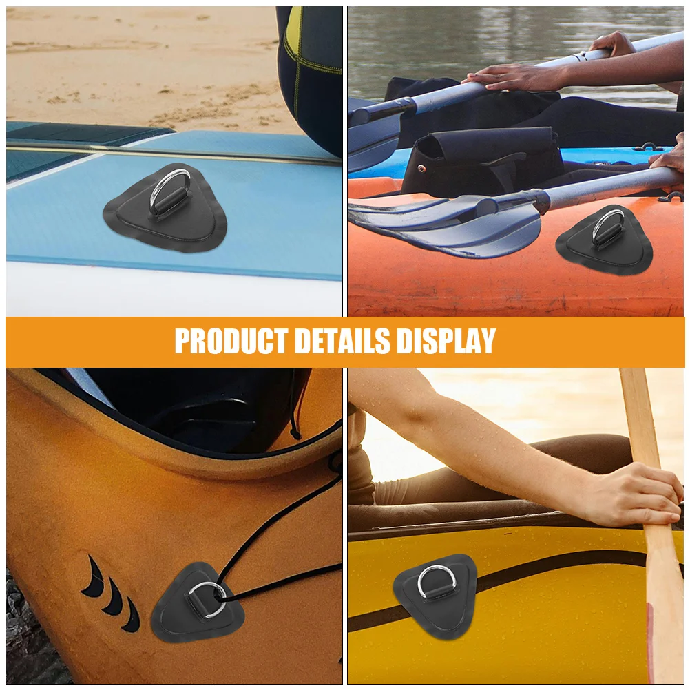 

3pcs Kayak Accessories Stainless Steel D Buckles PVC Deck Rigging Elastic Rope kayak cord buckles boat fittings for kayak