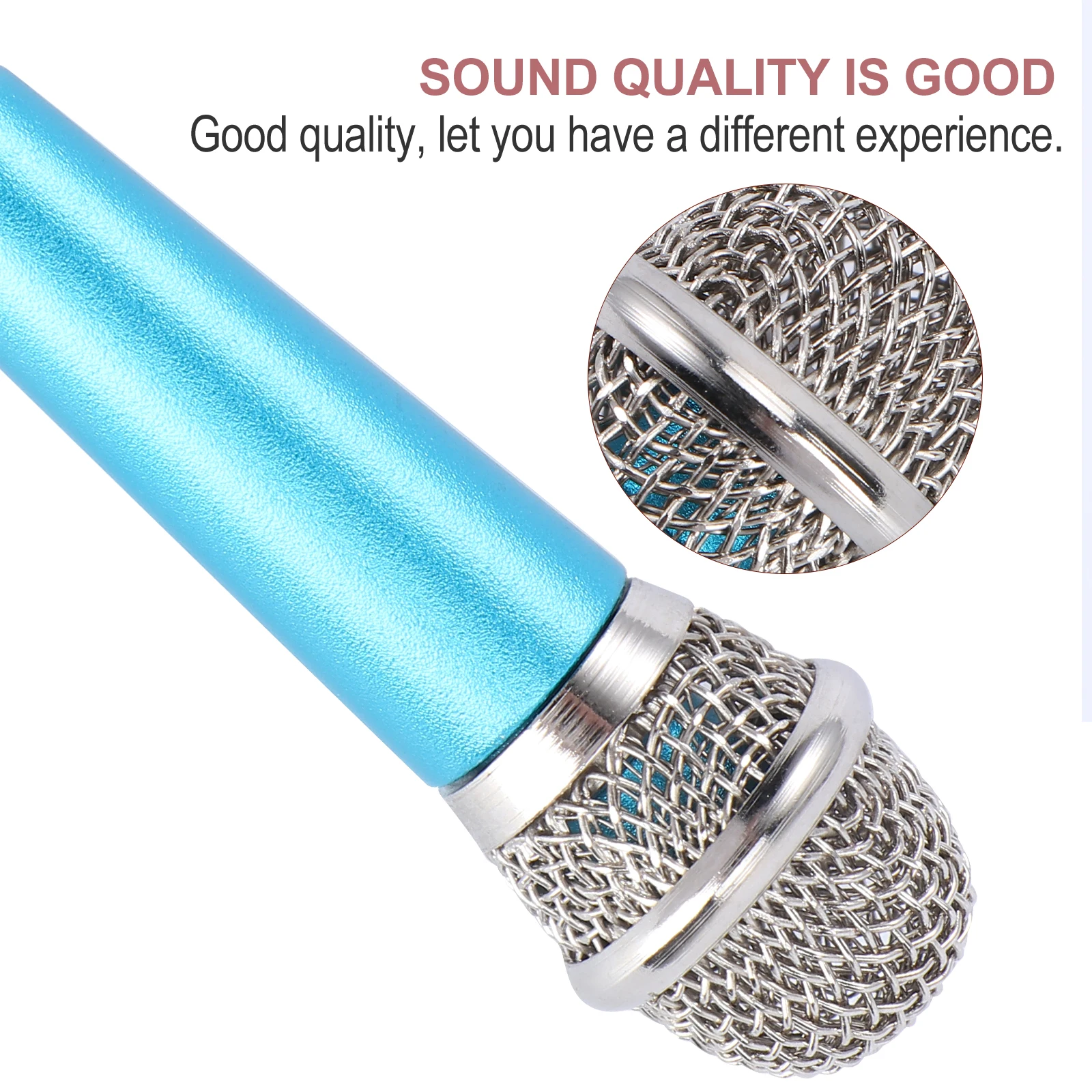 

Mini Karaoke Microphone For Compatible Lightweight Portable Singing Recording Earphones Dynamic Sound Headset