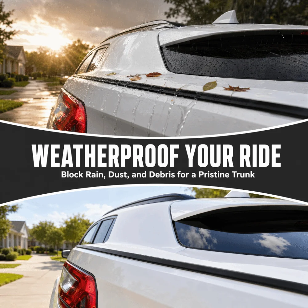 Rubber Car Trunk Seal Strip Waterproof Flexible Roof Weather Stripping Dustproof Sound Insulation Trunk Upper Seal