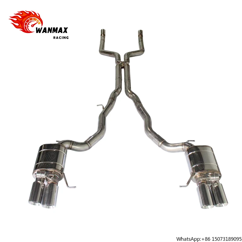 

304 Stainless Steel Performance Exhaust Valvetronic System Catback for 650i F06 Gran Coupe 4.4L Valved Exhaust Escapes