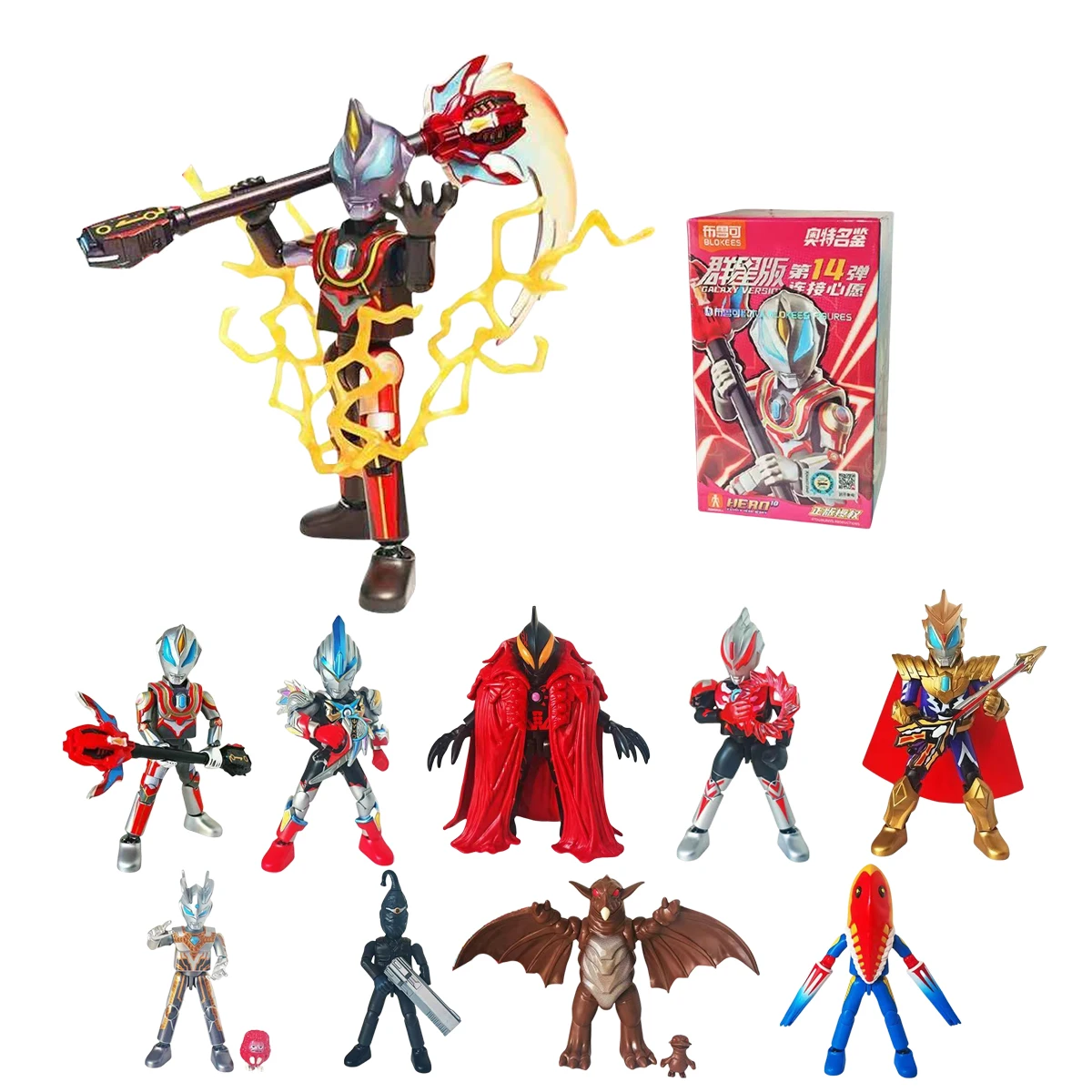 HiPlay Blokees ウルトラマン オールスターエディション シリーズ 14 ベリアル フュージョン ジャグラー ブラインドボックス フィギュア