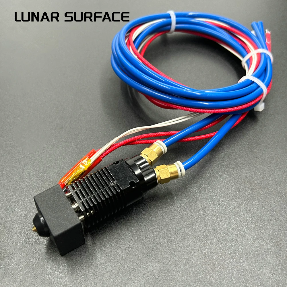 LS-3D Printer Parts 2 in 1 Out Dual Color J-Head Metal Hotend With Cable Print Head Kit For CR-10/Ender-3 Series Extruder Part