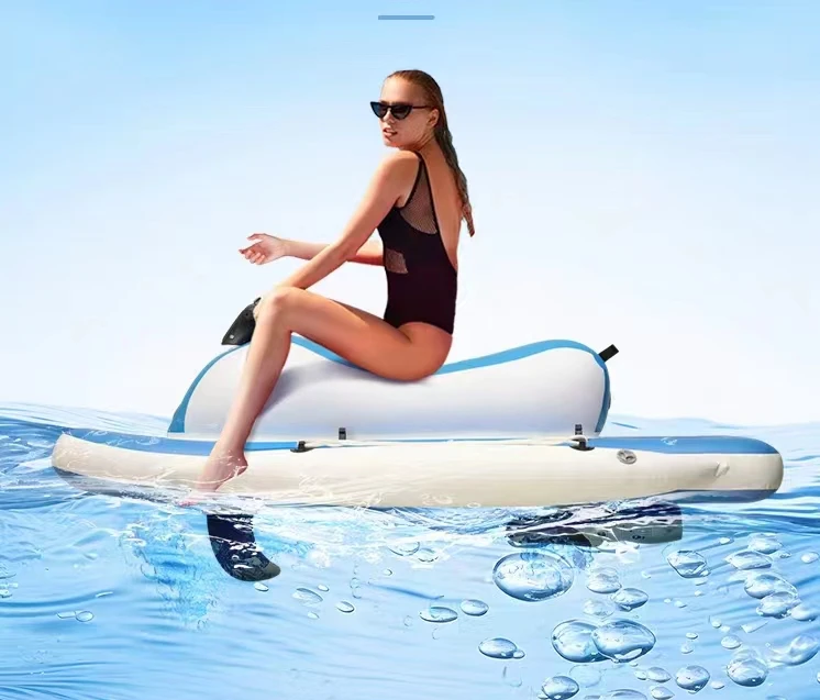 Jet Ski gonfiabile a 2 tempi - Motocicletta portatile Power Cruiser per lago/oceano, moto d'acqua con design leggero