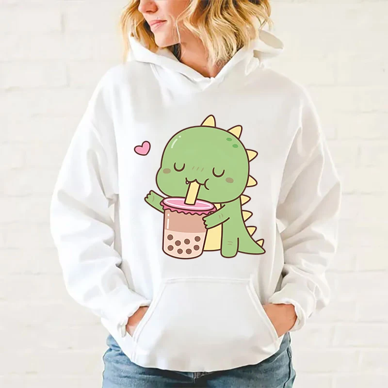 

New Fashion Autumn And Winter Sweatshirts Cute Cartoon Dinosaur Printing Hoodies Fashion Women Men Streetwear Long Sleeve Topss