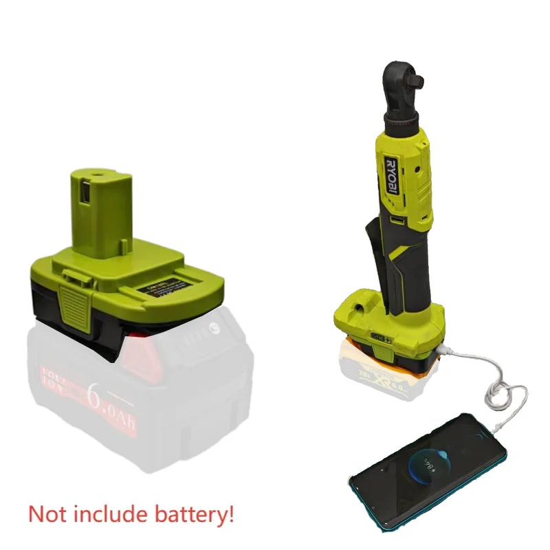 Power Tool Adapter Converter DM18RL for Milwaukee for M18 for Dewalt 18V 20V Li-ion Battery for Ryobi 18V Power Tool P108 P109