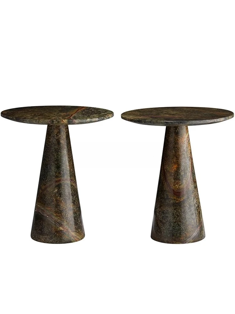 Comodino ad angolo rotondo semplice e moderno per piccoli appartamenti