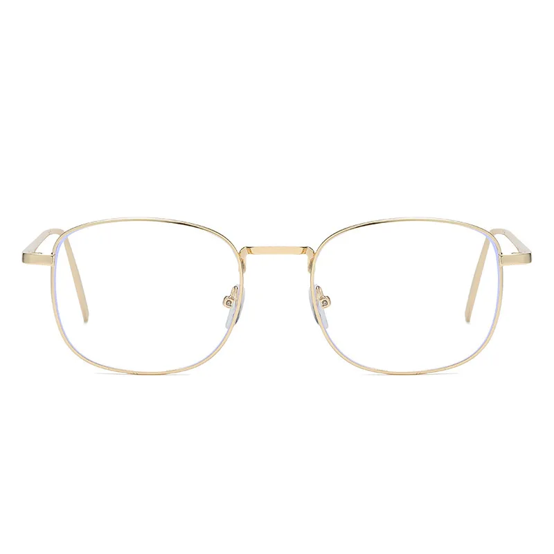 New Stylish Thin Frames Without Makeup Glasses Frames Anti-blue Light Big Face Slimming Myopia Glasses 1705