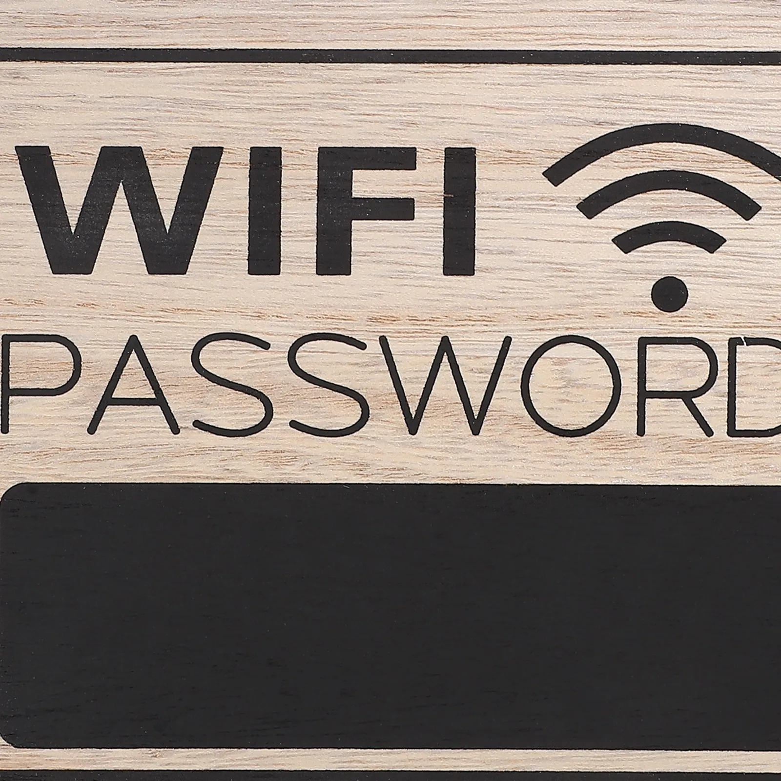 Natural Wood WiFi Password Sign Wall Mounted Door Plaque Home Decor Functional Stylish Eco Friendly WiFi Sign for Living Room