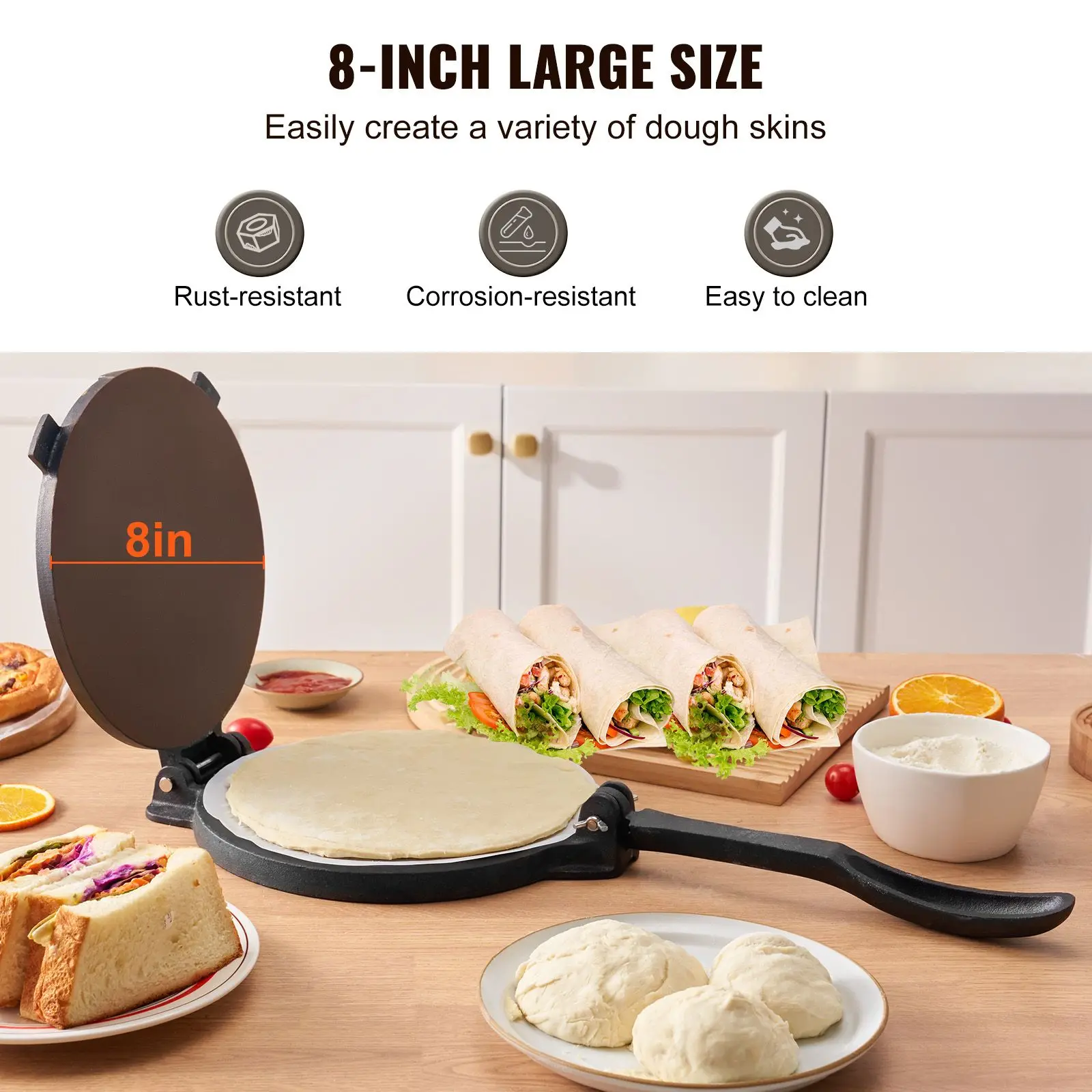 Pressa per Tortillas, 8 Pollic - Tortilla Press Cast recensione e prezzo