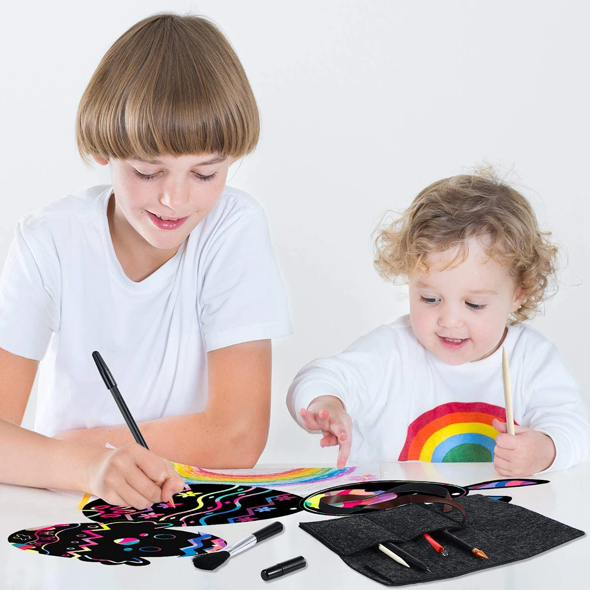 

14 Pcs Scrape Brush Tool Set Stylus Scratch Painting Multipurpose Scratching Drawing Tools Wooden Carving