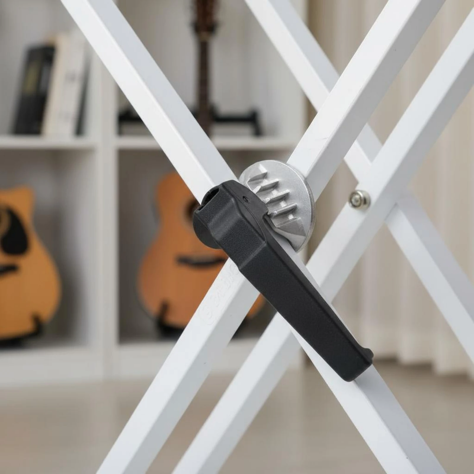 Double Tube Keyboard Stand Portable Gear Adjustable Keyboard Stand Heavy Duty Assembly for Stage