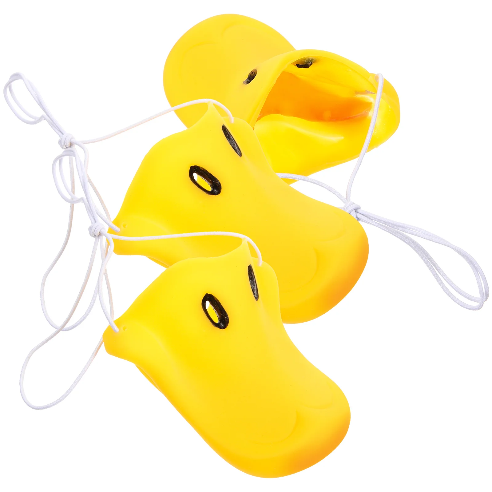 

3 Pcs Kids Halloween Toys Duck Nose Compact Prop Carnival Supply Makeup Portable Cosplay Circus Yellow Supplies Child