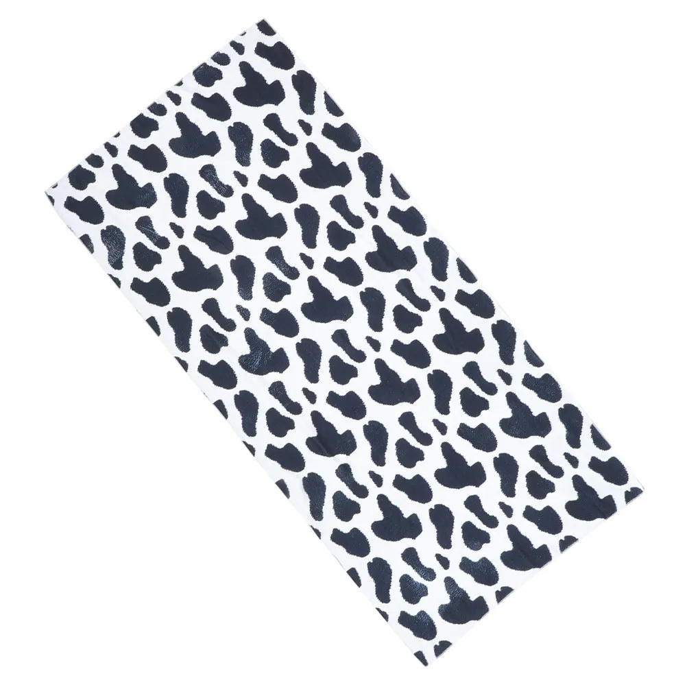 Large Beach Towel Oversized Soft Quick-Drying Pool Towel for Swimming, Outdoor Activities, Cow Print Design