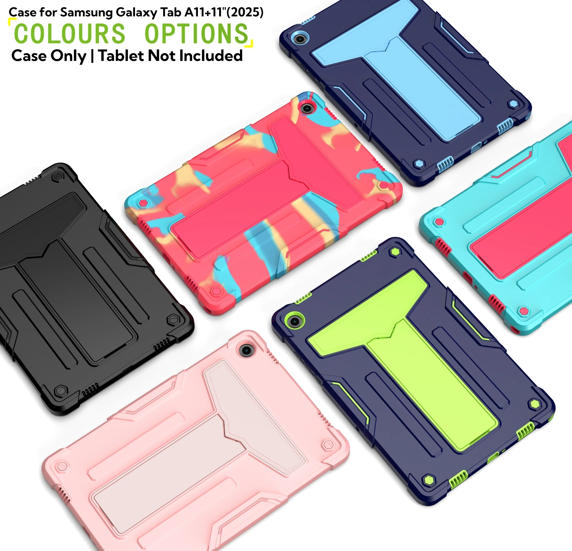 

Case For Samsung Galaxy Tab A11 Plus 11" Inch 2025 Model/ SM-X310/SM-X315 Heavy Duty Shockproof Cover with kickstand