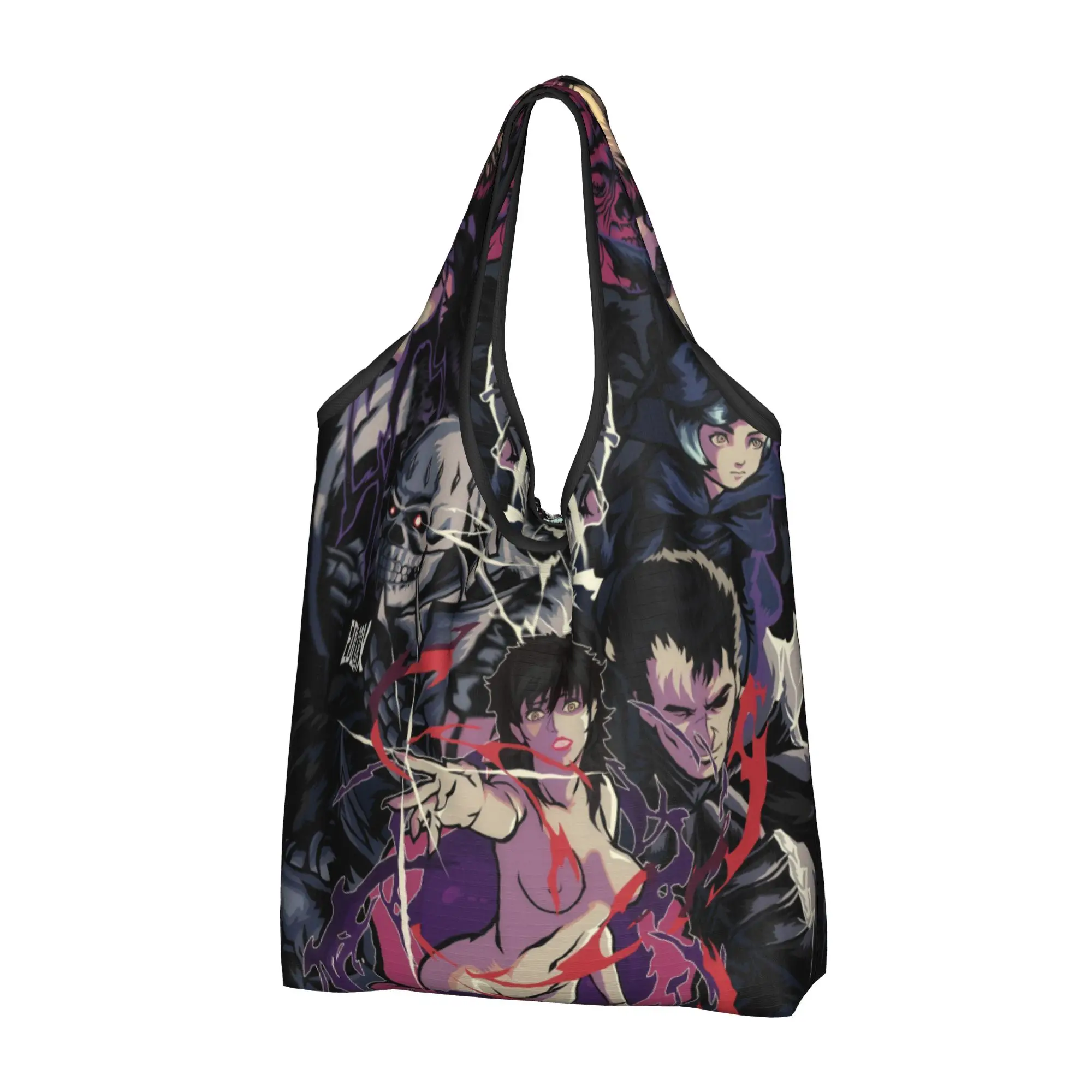 Recycling Berserk Manga  Shopping Bag Women Tote Bag Portable Japane Anime  Grocery Shopper Bags