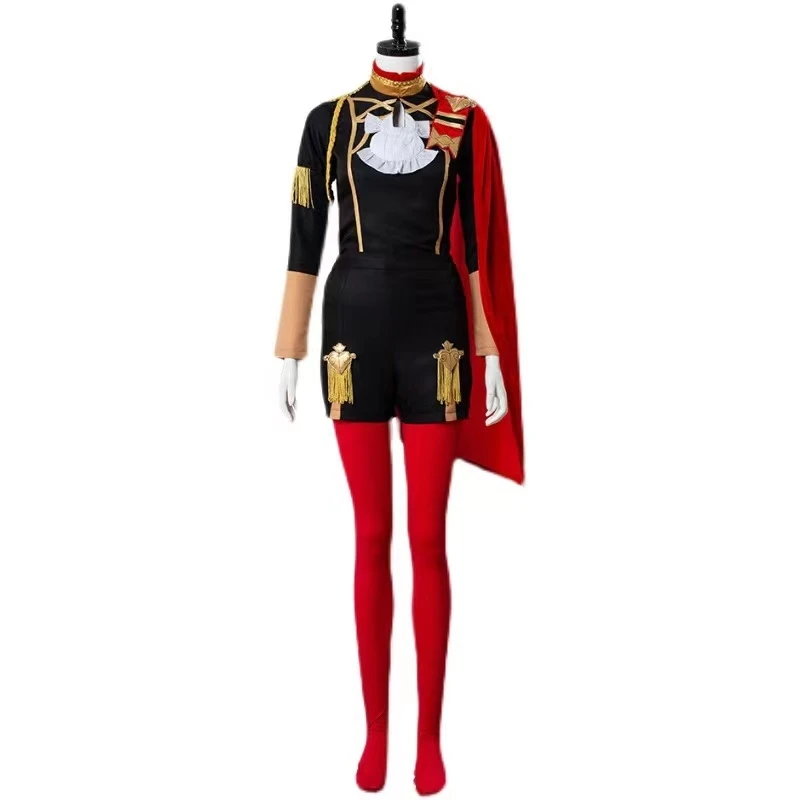 

Fire Emblem: Three Houses Edelgard Fancy Battle Stage Girls Cosplay Costume Adult Women Outfit Top Shorts Cloak Stock Halloween