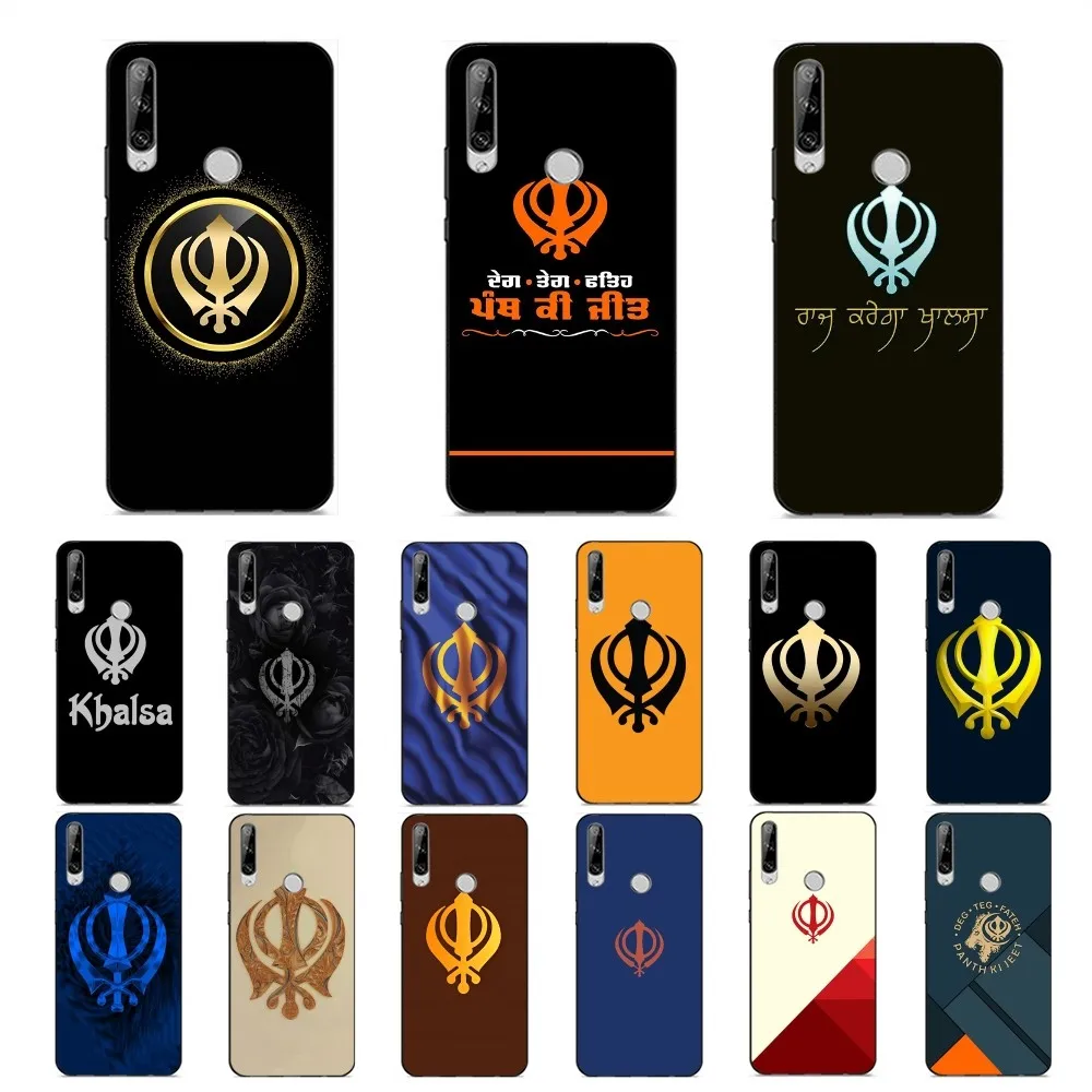 S-Sikh K-Khanda S-Sikhism Phone Case For Huawei Y9 6 7 5 Prime Enjoy 7s 7 8 Plus 7a 9e 9plus 8E Lite Psmart Shell