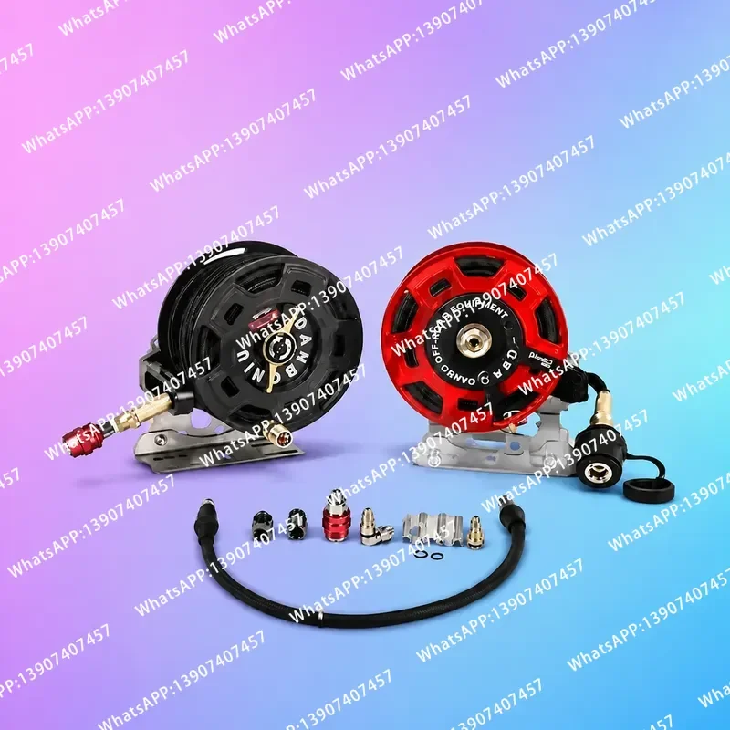for 7M Off-road Air Pump Hose Reel Manual Retractable Hose Organizer for Car Tire Inflation