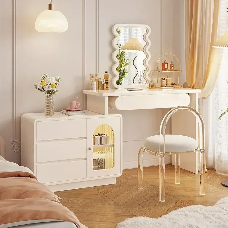 

Modern Makeup Container Dressing Tables Drawer Storage Girl Set Vanity Table Cabinets Living Room Dressers for Bedroom Furniture