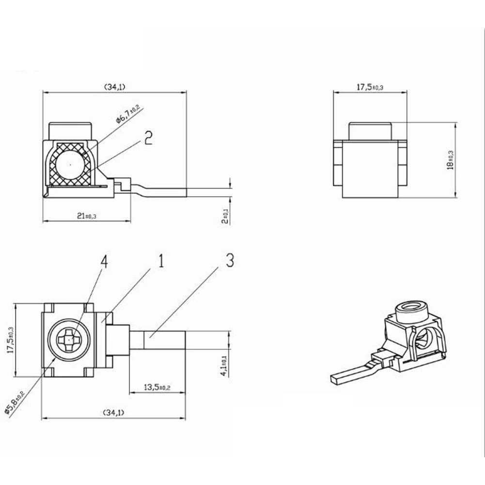 Electrical Connections 70*60*20 Mm package Busbar Terminal Connector Plastic Shell Material Reliable Performance