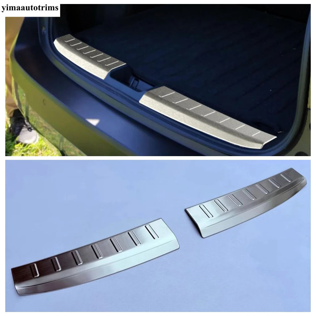 Rear Trunk Bumper Door Sill Guard Plate Anti-Scratch Protector Cover Trim Stainless Steel Accessories For Nissan Kicks 2025 2026
