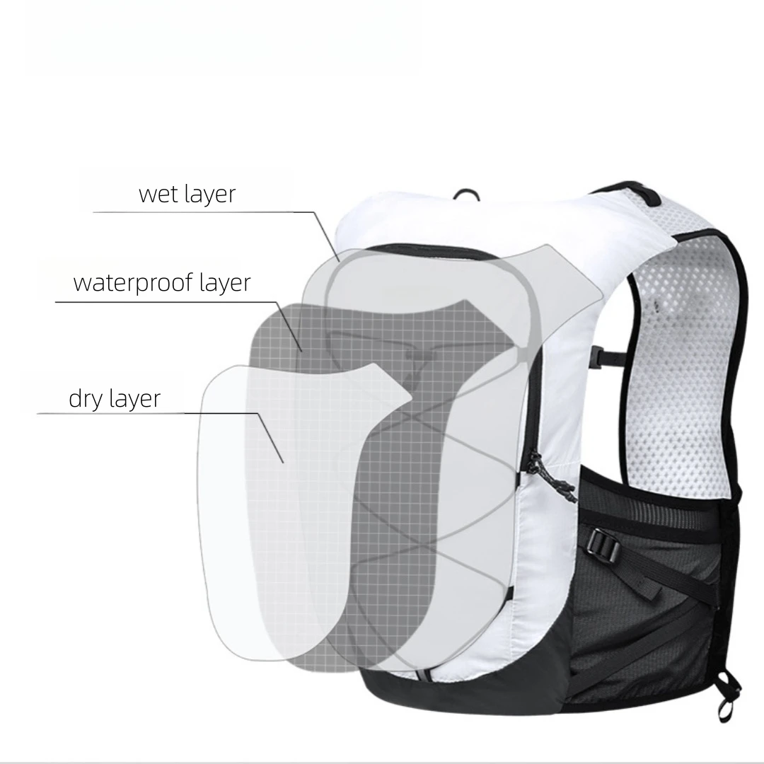 Running hydrating vest backpack Bag Camping  Hiking Riding Lightweight Backpack Waterproof Sports Running Bag Ultra-light