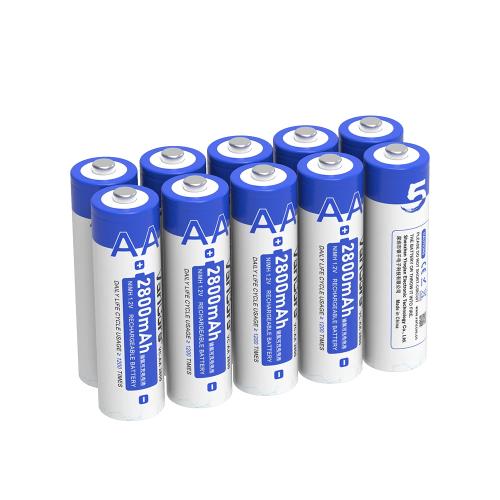 VariCore VC-AA 2800 caja de Color 4 Uds NiMH 1,2 V NiMH 2800mAh batería recargable de gran capacidad para ratón juguete Control remoto