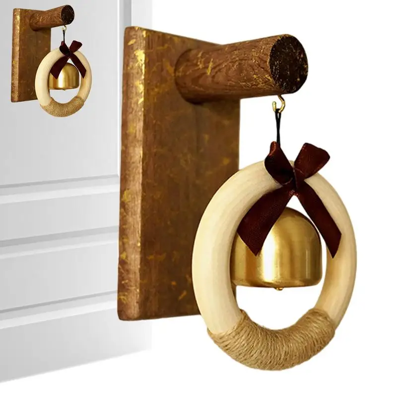 

Hangable Door Bell Bow Design Brass Bells For Door Entry Alert Chime For Home Workplace Store Rest Loud Door Bell Indoor