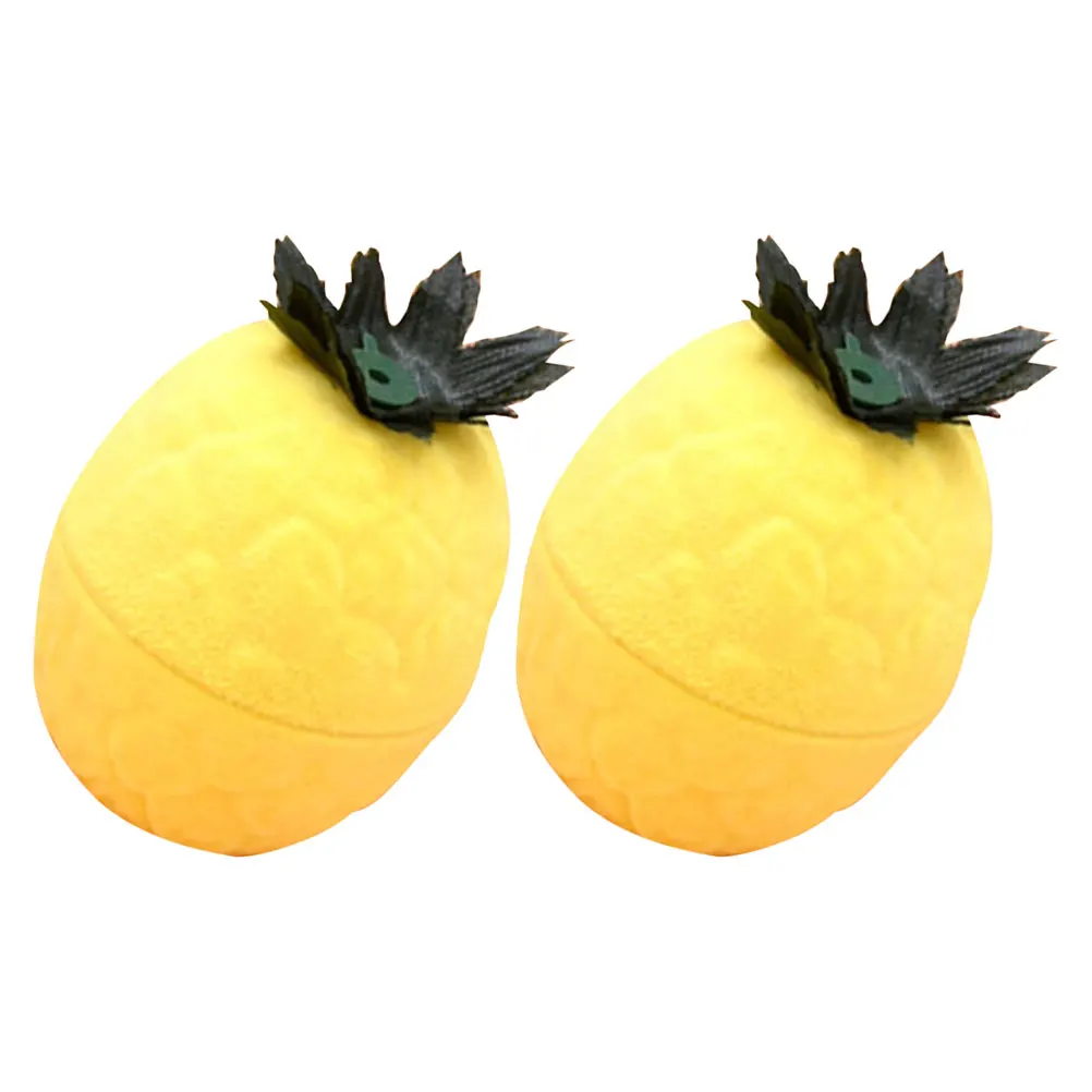 

2Pcs Boho Pineapple Jewelry Case Compact Hinged Box for Travel and Home Decor Boho Jewelry Box Holder Hinged Trinket Boxes