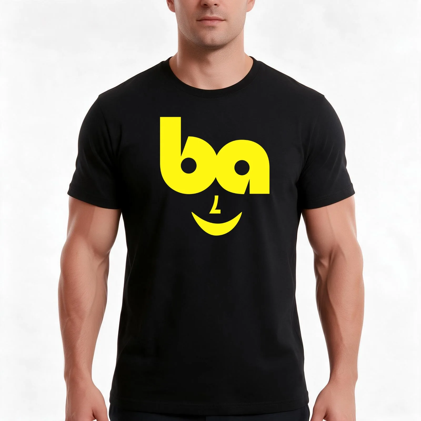 'Bon Accord' drinks - Face logo (1970s/80s) T-Shirt, Summer Casual Cotton Tee, Oversized Streetwear Tops, 100% Cotton