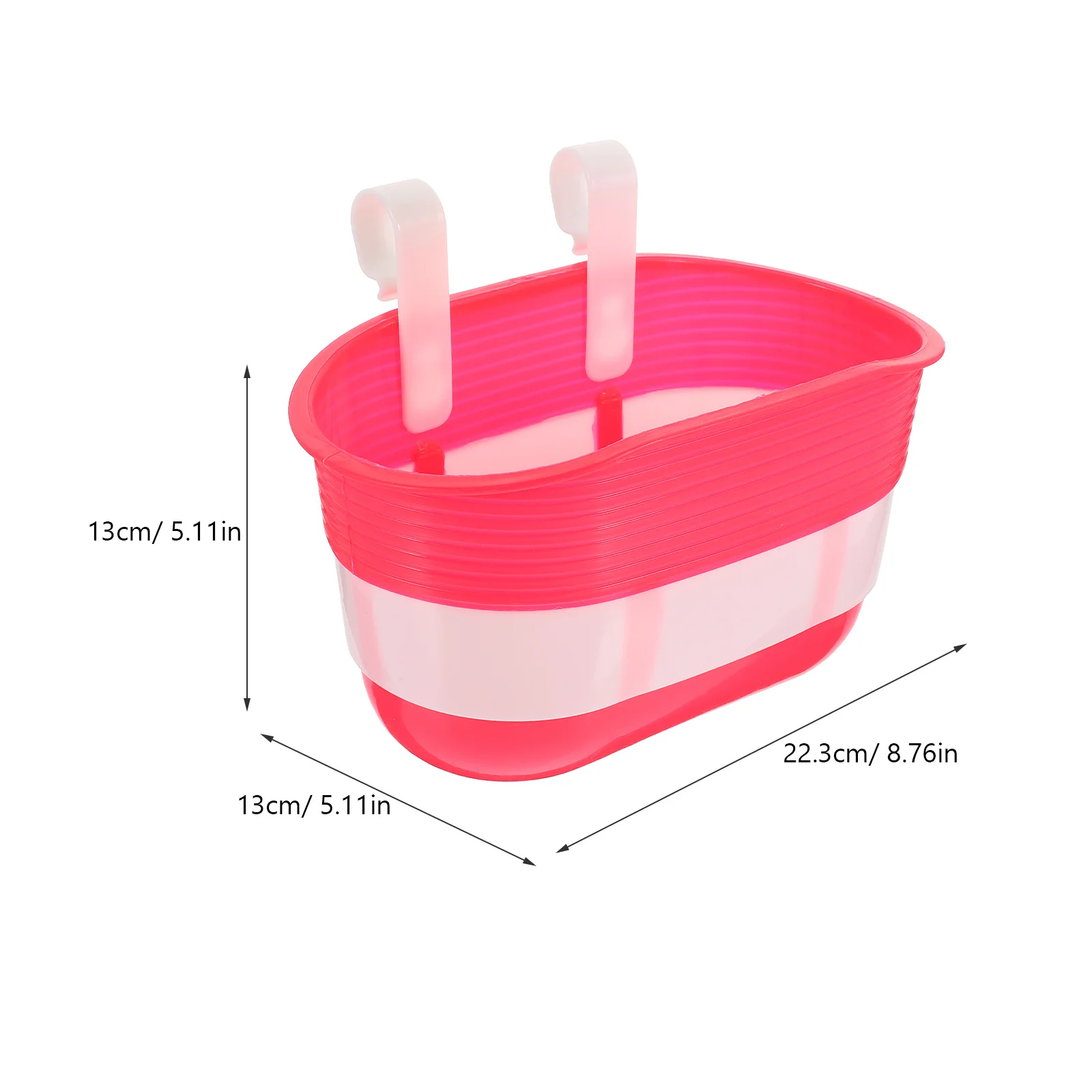 2 قطعة سلة الدراجة الأمامية المقود تخزين الحاويات البلاستيك دائم لركوب الدراجة التوازن سكوتر #4