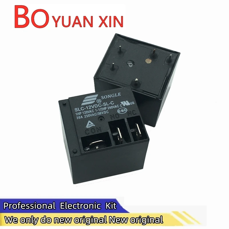 New original SONGLE relay SLC- 05 12 24VDC-SL-C A set of conversions 5-pin 30A T91 Home appliance relays