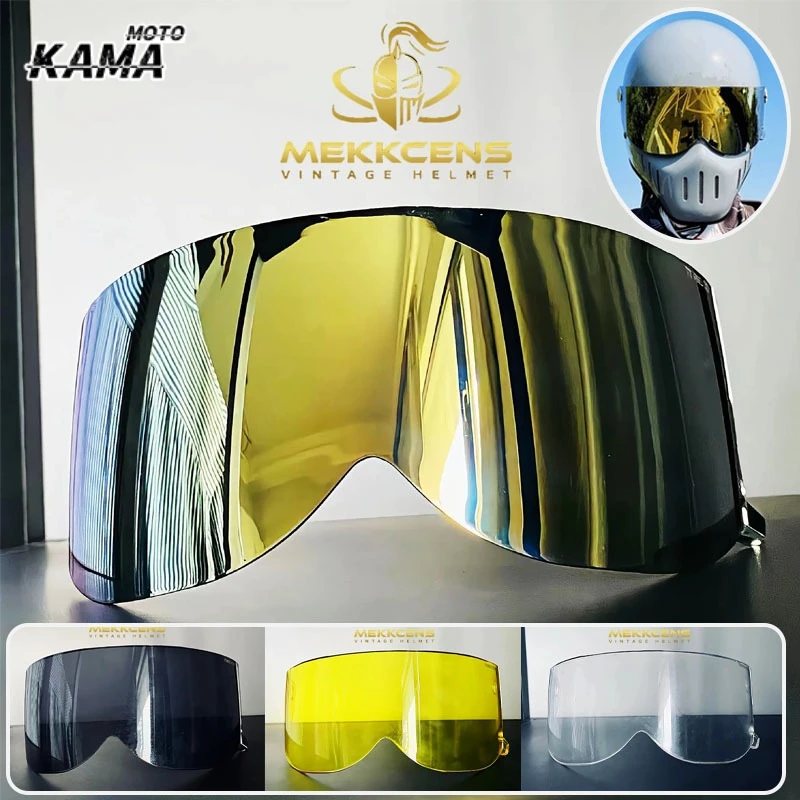 

MEKKCENS Motorcycle Helmet Visor Windshield Shield Motorbike Accessories Replace Anti-UV Dustproof Wind Shield Casco Capacete